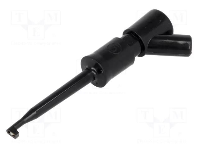 Clip-on probe; hook type; 6A; 60VDC; black; Grip capac: max.2mm HIRSCHMANN T&M KLEPS2-BU-SW