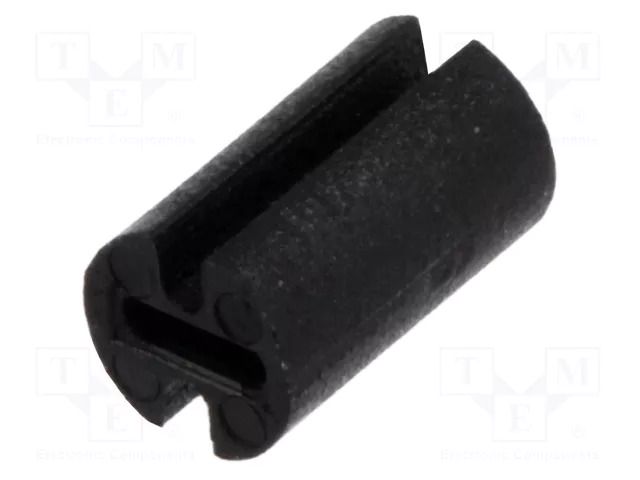 Spacer sleeve; LED; Øout: 4.5mm; ØLED: 3mm; L: 7.5mm; black; UL94V-2 FIX&FASTEN FIX-LEDH-7.5