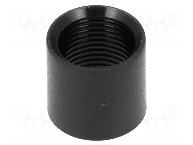 Nut; 5mm; black; UL94V-2; L: 8.5mm; polyamide FIX&FASTEN FIX-LED5-8T
