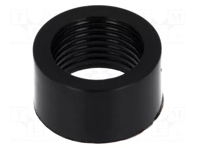 Nut; 5mm; black; UL94V-2; L: 5mm; polyamide FIX&FASTEN FIX-LED5-5T