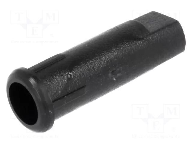 LED holder; 3mm; one-piece; black; UL94V-2; L: 13.2mm; polyamide FIX&FASTEN FIX-LED3-3