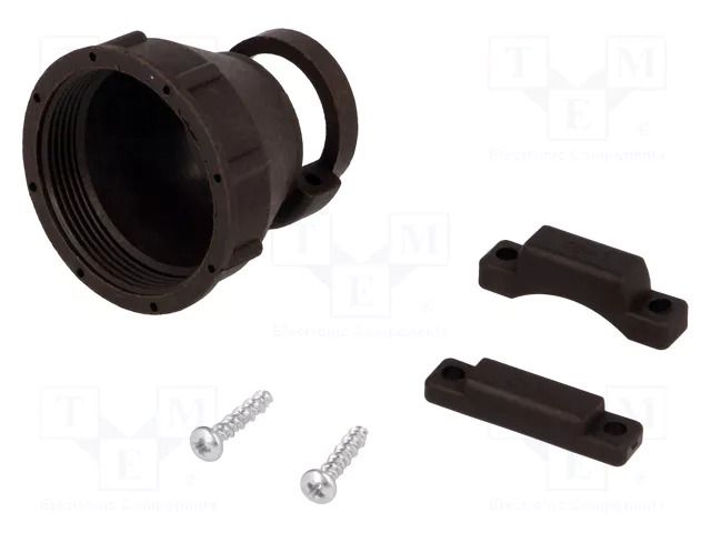 Cable hood and fastener; size 23; 17.9mm; straight; CPC TE Connectivity CPC-0-0182652-1