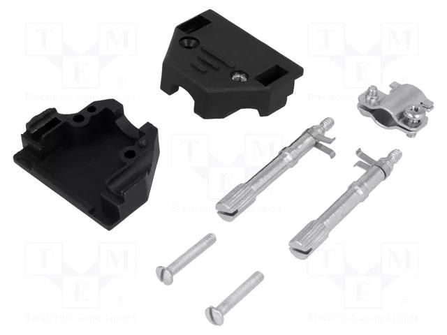 Enclosure for connectors: D-Sub; D-Sub 9pin,D-Sub HD 15pin MH CONNECTORS 2801-0102-01