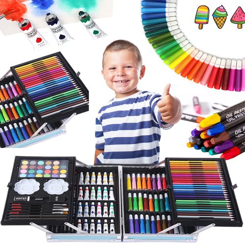 Extralink Painting Set for Kids, Artistic Craft 145 Pieces Large Suitcase, EXTRALINK EX.20154 5907207220154