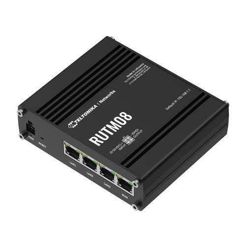 Teltonika RUTM08 | Industrial router | 4x GbE, TELTONIKA RUTM08000000