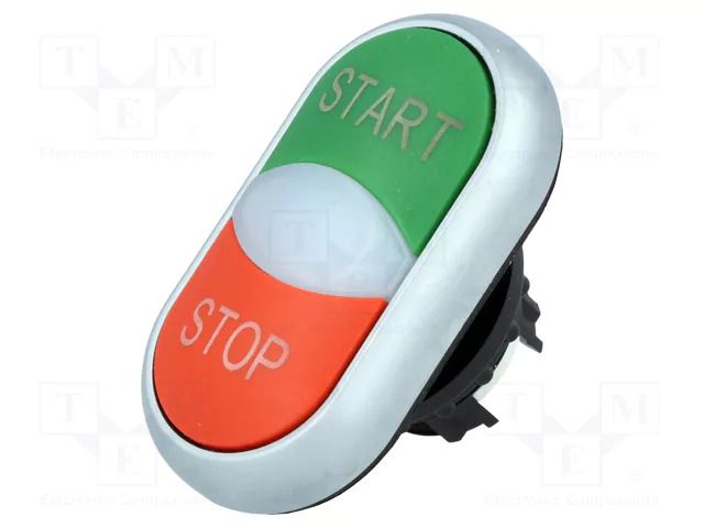 Switch: double; 22mm; Stabl.pos: 1; green/red; M22-FLED,M22-LED EATON ELECTRIC M22DDLGRGB1/GBO