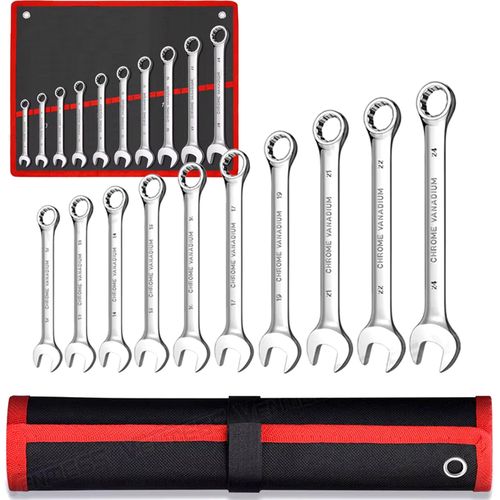 Extralink Flat and Ring Wrench Set, 10 pcs, Flat and Ring Wrenches Case 8-24 mm, EXTRALINK EX.21434 5907207221434