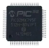 MCU, 32BIT, 80MHZ PIC32MX795F512H-80V/PT