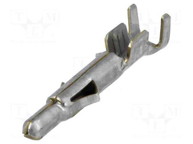 Contact; male; Universal MATE-N-LOK; brass; tinned; 0.5÷2mm2; bulk TE Connectivity MNL-350547-1
