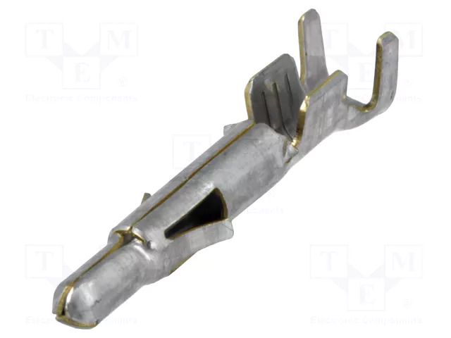 Contact; male; Universal MATE-N-LOK; brass; tinned; 0.5÷2mm2; bulk TE Connectivity MNL-350547-1