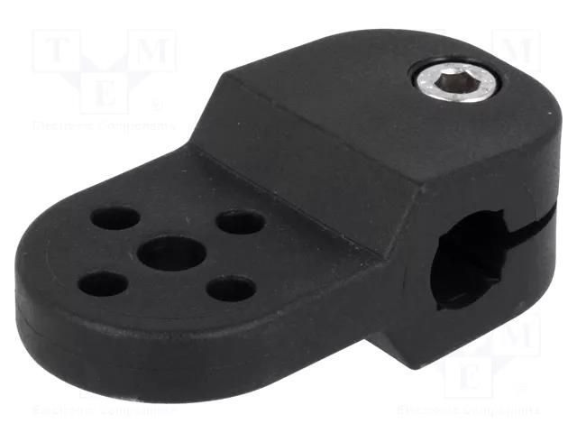 Holder; D: 10mm; S: 8mm; polyamide; Mount.hole diam: 6.2mm ELESA+GANTER MSX.56-TE-8-10
