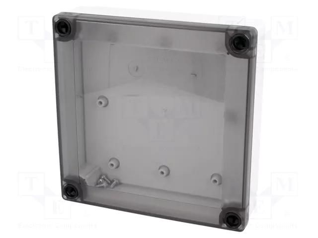 Enclosure: multipurpose; X: 130mm; Y: 130mm; Z: 35mm; MNX; grey; IK08 FIBOX PC125/35LT