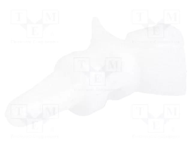 PCB distance; polyamide; L: 7.9mm; snap fastener; natural; UL94V-2 ESSENTRA RI-LCBS-5-01