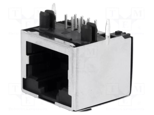 Connector: RJ45; socket; Cat: 5; shielded; 8p8c; THT; angled 90° AMPHENOL COMMUNICATIONS SOLUTIONS RJHSE-5380
