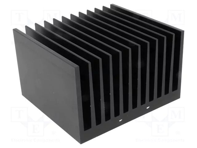 Heatsink: extruded; grilled; black; L: 100mm; W: 112mm; H: 67.5mm FISCHER ELEKTRONIK SK121-100SA
