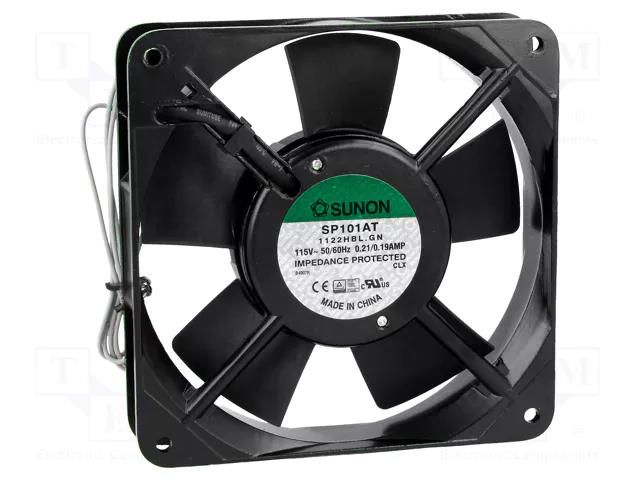 Fan: AC; axial; 115VAC; 120x120x25mm; 132m3/h(±7%); 46dBA; ball SUNON SP101AT1122HBL