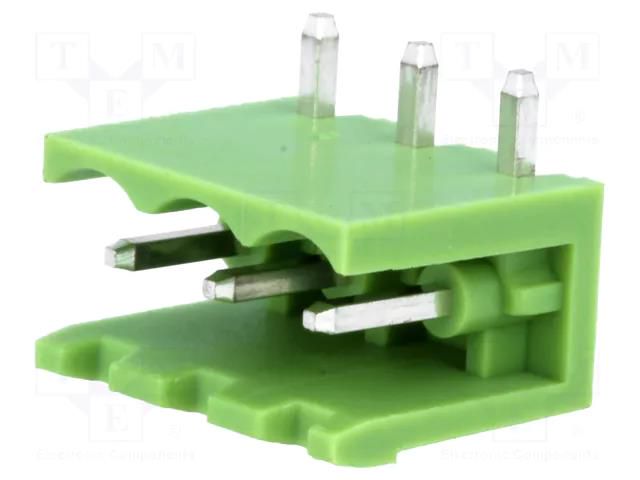 Pluggable terminal block; Contacts ph: 5mm; ways: 3; angled 90° XINYA TBG-5.0-KB-3P