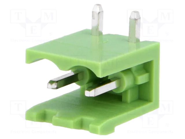 Connector: pluggable terminal block; socket; male; 12A; 300V; THT XINYA TBG-5-KB-2P-GN