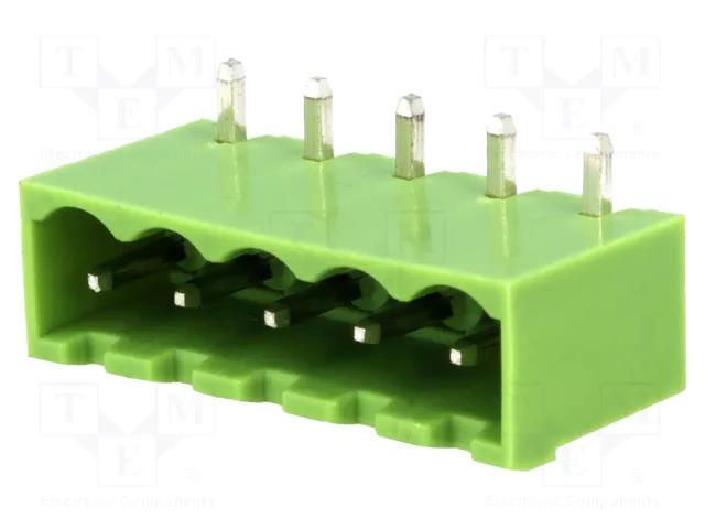 Connector: pluggable terminal block; socket; male; 15A; 300V; THT XINYA TBG-5-KW-5P-GN