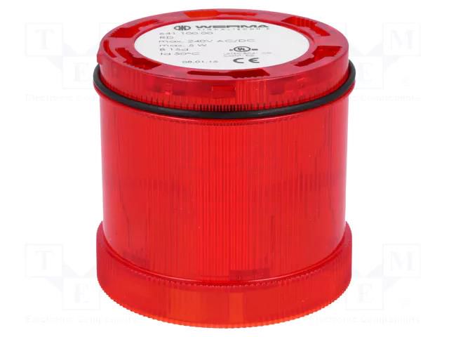 Module: light signaller; red; bulb BA15D; 12÷240VDC; 12÷240VAC WERMA WER-64110000