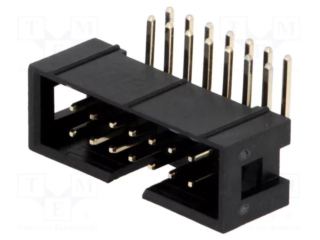 Connector: IDC; socket; male; PIN: 14; angled 90°; THT; 2.54mm; 2x7 CONNFLY ZL231-14KG
