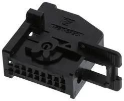 COVER ASSEMBLY, 18POS, PBT GF, BLACK 1379100-1