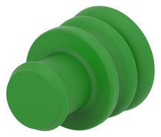 SEALING PLUG, SILICONE, GREEN 828922-2