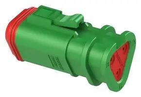 AUTOMOTIVE HOUSING, PLUG, 3POS, GREEN AT06-3S-OMGRN