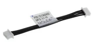 CABLE ASSY, 4POS, RCPT-RCPT, 17.7" 15134-0405