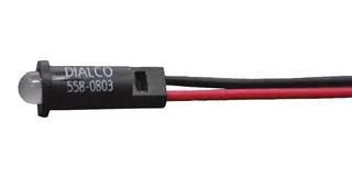 PANEL INDICATOR, BLUE, 3.96MM, 3.2VDC 558-0803-007F