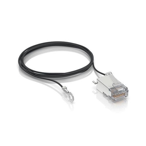 Ubiquiti UISP-Connector-GND | RJ45 Male connector | with shielding and grounding wire, UBIQUITI UISP-CONNECTOR-GND 0810010075802