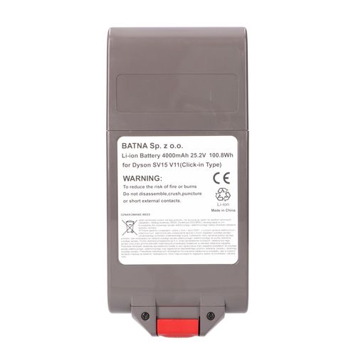 BATERIA DYSON V11 (CLICK TYPE) 25.2V 4000MAH, EXTRALINK EX.22998 5907207222998