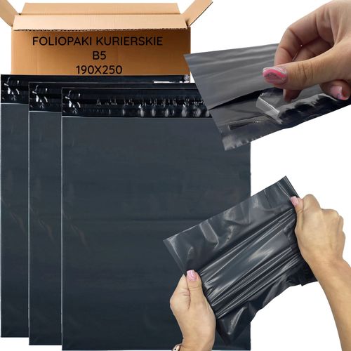 EXTRALINK FOLIOPAKI KURIERSKIE CZARNE B5 190X250 50 SZT - 013, EXTRALINK EX.23636 5907207223636