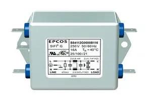 POWER LINE FILTER, STANDARD, 3A, 250V B84112G0000B030