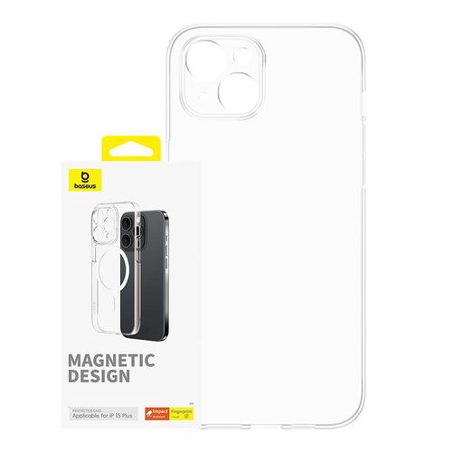 Magnetic Phone Case for iPhone 15 Plus Baseus OS-Lucent Series (Clear), Baseus P60157205203-02