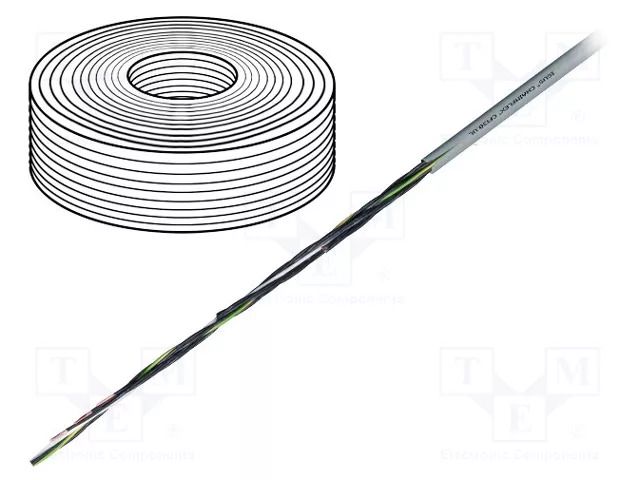 Wire: control cable; chainflex® CF130.UL; 2x1mm2; PVC; grey; Cu IGUS CF130.10.02.UL