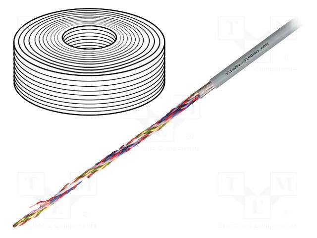 Wire: data transmission; chainflex® CF211.PUR; 8x2x0.25mm2; grey IGUS CF211.PUR.02.08.02