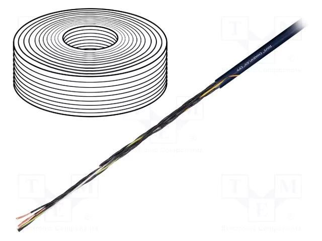 Wire: control cable; chainflex® CF9; 12G0.75mm2; black; stranded IGUS CF9.07.12