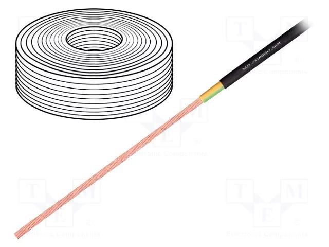 Wire: motor; chainflex® CFPE; 1G6mm2; black; stranded; Cu; -35÷90°C IGUS CFPE.60.01
