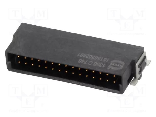 Connector: PCB-cable/PCB; socket; male; PIN: 30; har-flex®; 150VAC HARTING 15150302601333