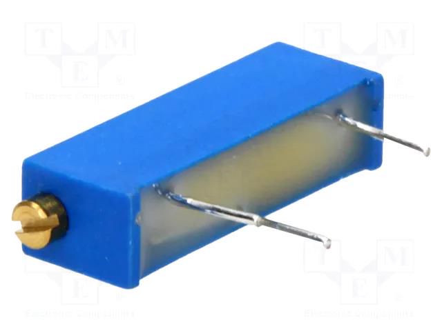 Potentiometer: mounting; multiturn; 10kΩ; 750mW; ±10%; linear VISHAY 43P10K