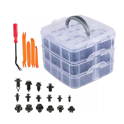 Extralink Car Clips, Upholstery Fasteners 625 Pieces + Tools, EXTRALINK EX.27658 5907207227658