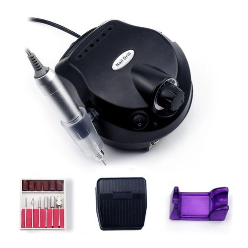 Extralink | Nail drill | black, manicure pedicure professional 65W + set of drills, EXTRALINK EX.28969 5907207228969