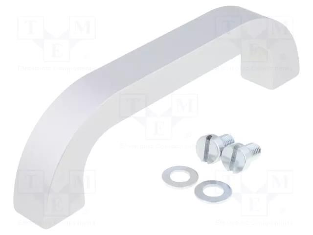 Holder; aluminium; grey; H: 45mm; L: 164mm; W: 20mm; handle MENTOR MR-3312.1401