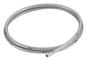 PLASTIC TUBING, 10BAR, PU, 50M, SILVER PUN-H-6X1-SI