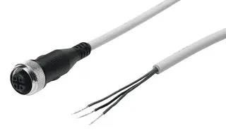 SENSOR CORD, 5P M12 RCPT-FREE END, 5M SIM-M12-3GD-5-PU