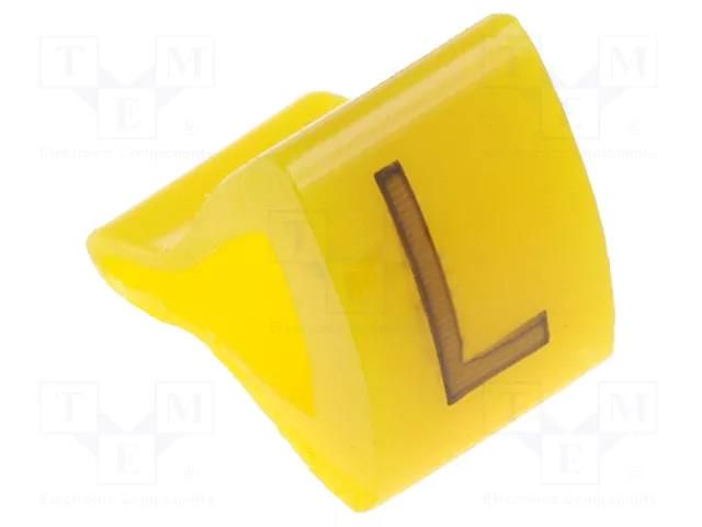 Markers; Marking: L; 6÷10.5mm; H: 16mm; A: 10mm; -30÷100°C; leaded KURANT MZ-3/L