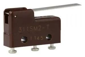 MICROSW, SPDT, STRAIGHT LEVER, 5A, 250V 311SM2