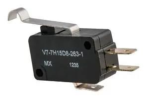 MICROSWITCH, SPDT, ROLLER LEVER, QC V7-7H15D8-263-1