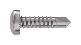 PAN HEAD SCREW, STEEL, 4.2MM X 19MM 4.2 X 19 PUSTDX Z100 SERRATED DIN7504